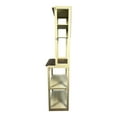 thumbnail image 5 of Kitchen Baker's Racks 23.62" White and Rustic Brown color 5-Tier Bakers Rack for Kitchen with Storage, Coffee Bar, Kitchen Shelves, Microwave Stand,Freestanding Baker's Racks, 5 of 11