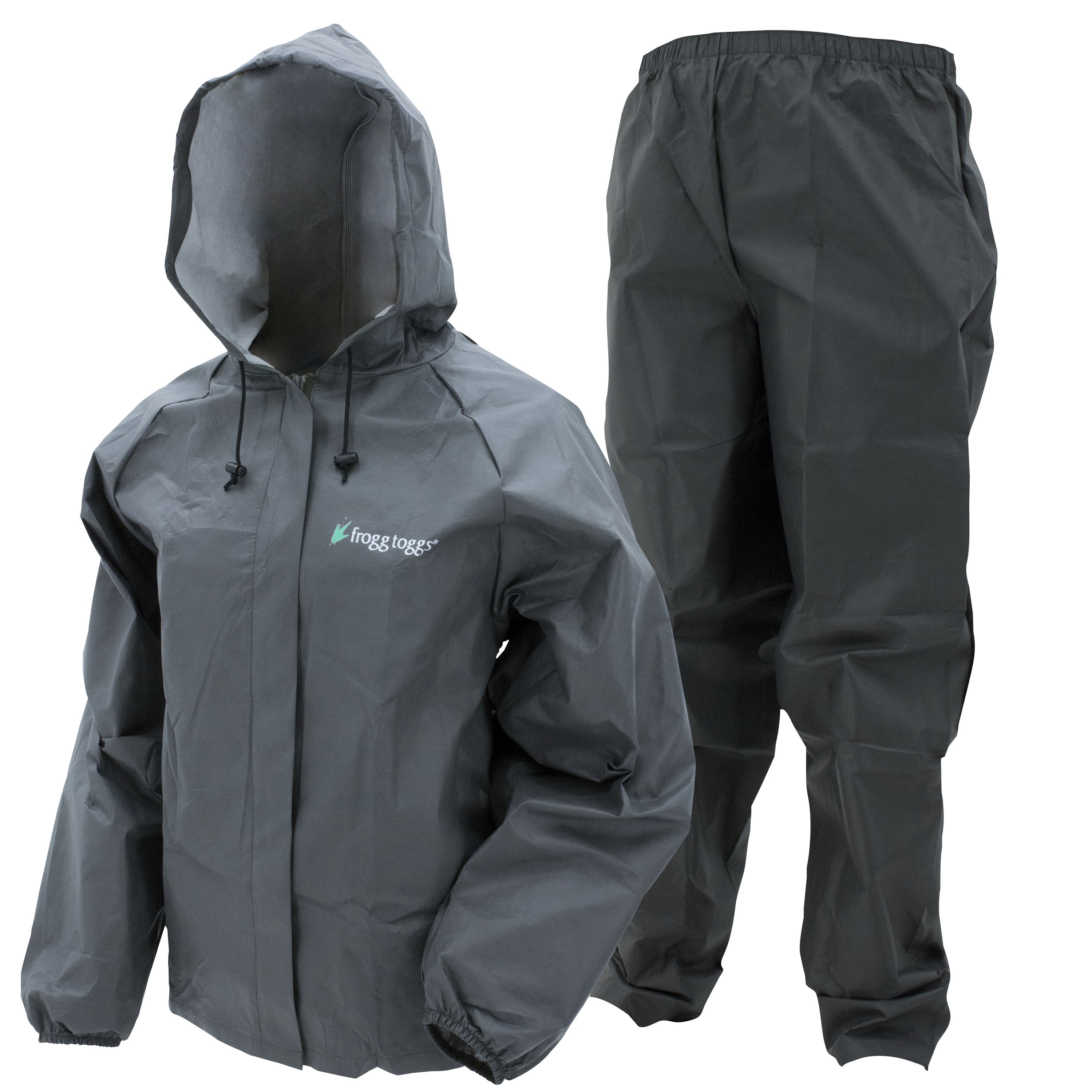 Frogg Toggs Women's Ultra-Lite Rain Suit, Carbon Black, Size LG/XL