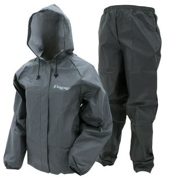 Frogg Toggs Women's Ultra-Lite Rain Suit, Carbon Black, Size SM/MD