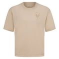thumbnail image 2 of Men's Levelwear Khaki New York Mets Register Oversized Luxe Signature Knit T-Shirt, 2 of 3