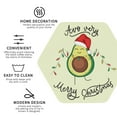 thumbnail image 4 of Bingfone Vintage Avocado Merry Christmas Leather Drinks Coasters With Set Of 6,Suitable For Home Kitchen,Coffee Cup Coasters Home Gift, 4 of 9
