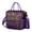 Purple-30, variant on Large Insulated Tote Bag with Bengal Tiger Print - Leakproof Cooler Bag for Office & Outdoor, Multi-Pocket Waterproof Thermal Lunch Tote with Jungle Stripes Design