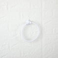 thumbnail image 3 of Mainstays Oval Style Steel Wall Mount Towel Holder Ring, White, Vertical Orientation, 3 of 9