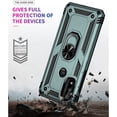 thumbnail image 3 of for Moto G Pure Phone Case, Moto G Power 2022 Case with HD Screen Protector, Military Grade Protective Cases with Ring for Moto G Pure (Dark Green), 3 of 6