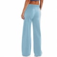 thumbnail image 4 of Workout Wide Leg Elastic Waist Sweatpants Fashion Line Loose Pants Fall Casual Basic Trousers, 4 of 6