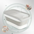 thumbnail image 3 of Airtight Dog Food Storage Container with Wheels, 15kg Foldable Pet Food Bin with Locking Lid, Portable Dry Food Dispenser for Rice Cereal, Kitchen Pantry Organization, 3 of 6