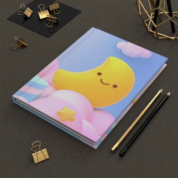 Sleepy Little Moon Hardcover Matte Journal