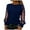 Navy, variant on JYnXIANTI Long Sleeve Shirts for Women Glitter Mesh Patchwork Crewneck Tops Sparkly Trendy Shirts Thin Breathable Outfits
