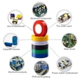 thumbnail image 4 of 6 Pack Colored Electrical Tape,Waterproof Professional Grade Electric Tape,Electric Insulation Tape for Indoor Outdoor Flame Heat Resistant Electrician Tape,Adhesive Tape Wire Tape,3/4 in x 33 ft, 4 of 7