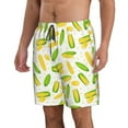 thumbnail image 2 of Rocae Cartoon Corn for Men's Beach Shorts Casual Elastic Waist Drawstring Summer Beach Shorts,S-3XL-Small, 2 of 6