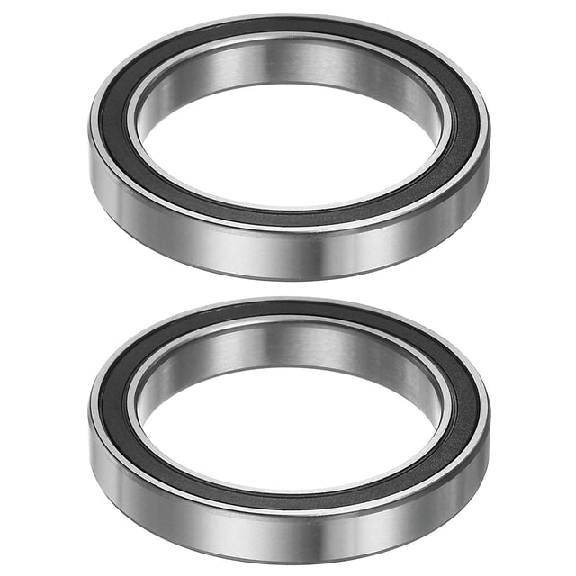 Unique Bargains Roulements à Billes 6807-2RS 35mmx47mmx7mm Acier Chromé ABEC5 Double Scellé 2 Pack
