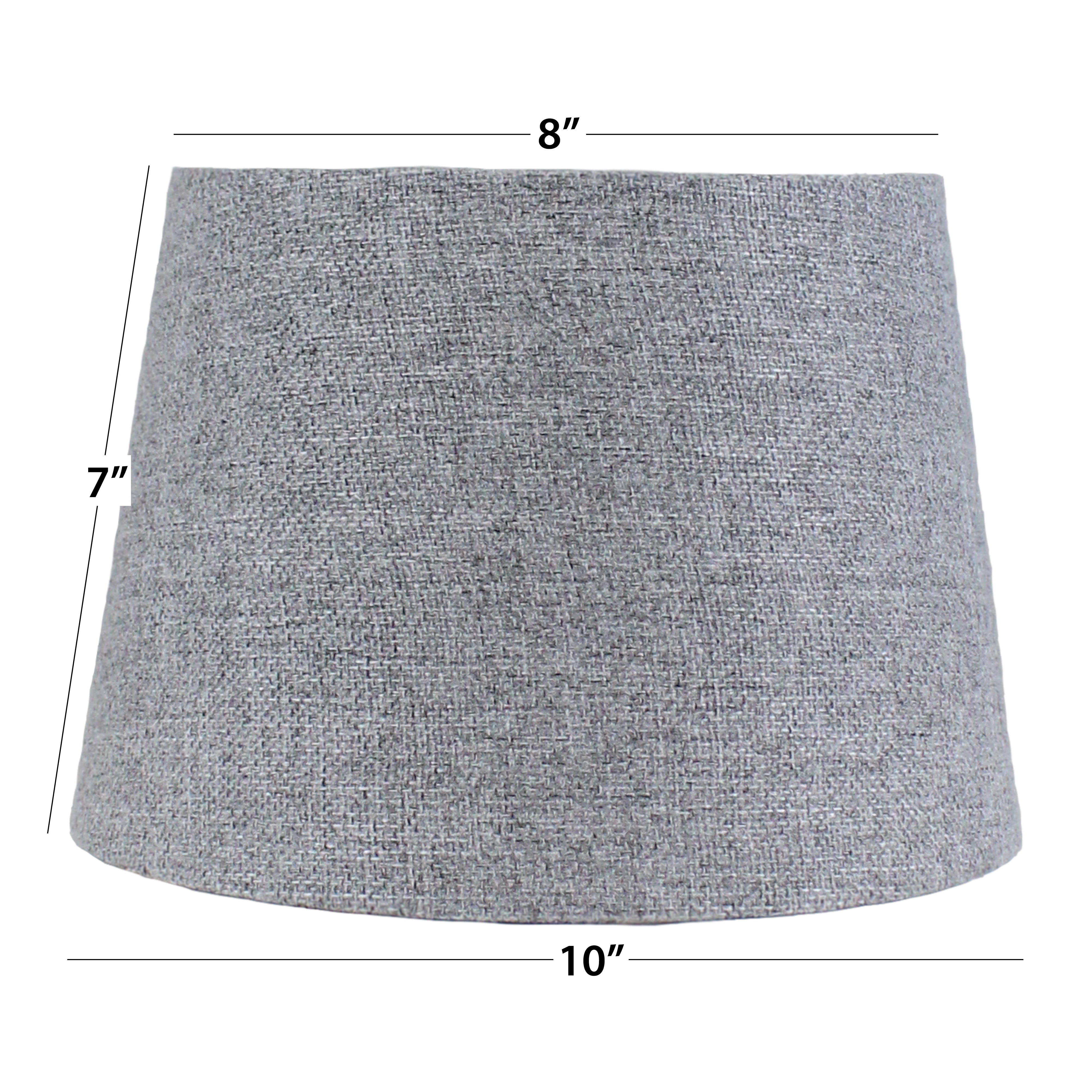 (2 pack) Better Homes & Gardens Grey Tweed Accent Lamp Shade
