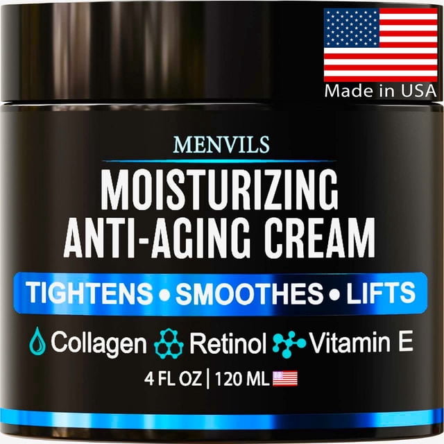 Crema hidratante Menvils antiarrugas y antiedad para hombres 120 ml