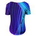 thumbnail image 3 of Gibobby mini faldas de mujer sexy mujer Camisetas sueltas de verano con volantes Camisas sin mangas plisadas(Azul, S), 3 of 5