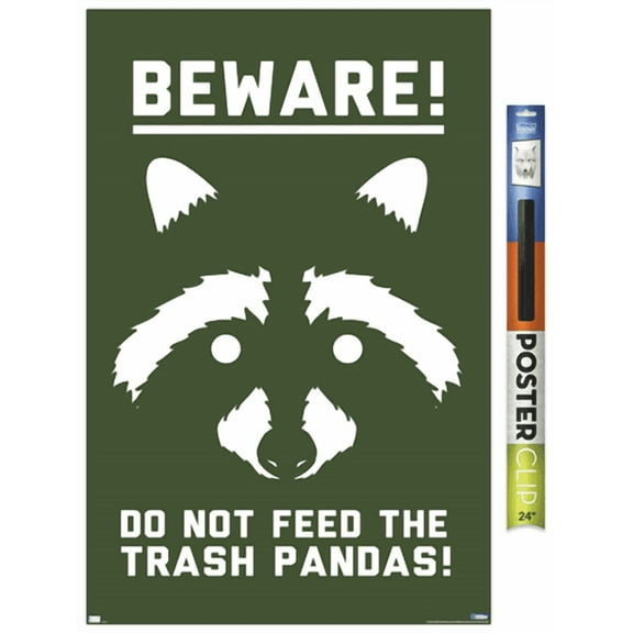 Lunch Hour Productions - Trash Panda Wall Poster, 22.375" x 34"