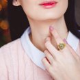 thumbnail image 4 of unbranded Anillo Dorado Movimiento Preciso Accesorio Para Mujer, 4 of 6