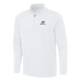 thumbnail image 2 of Men's-Antigua  White Christopher Bell Reprocess Quarter-Zip Top, 2 of 3