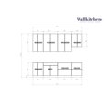 thumbnail image 5 of Kitchen Contemporary Collection Natural Teak & White Gloss Color Base Size 9.5Ft Wide, 5 of 6
