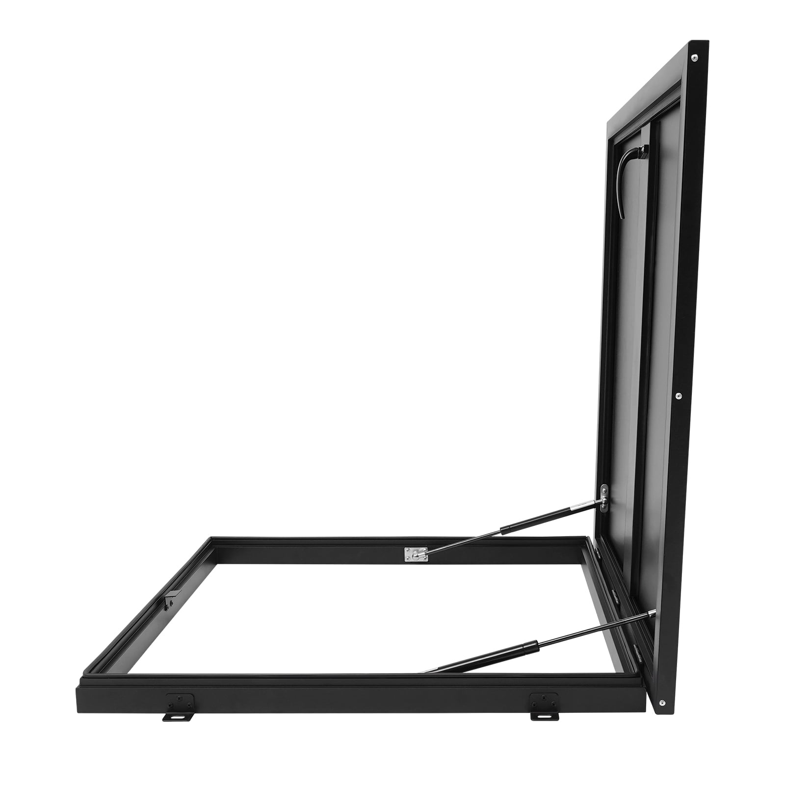 Durable Roof Hatch, 75x75cm High-Temp Baked Paint, Rounded Edges & Quiet Closing, Suitable for Office Buildings/Retail Stores