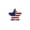 A002- Clear (Star Hair Clip), variant on Mini Hair Claw Clip, 4Th Of July Uncle Sam Hat Shape, 1 Pack Patriotic Hair Clip For Women Holiday Decor