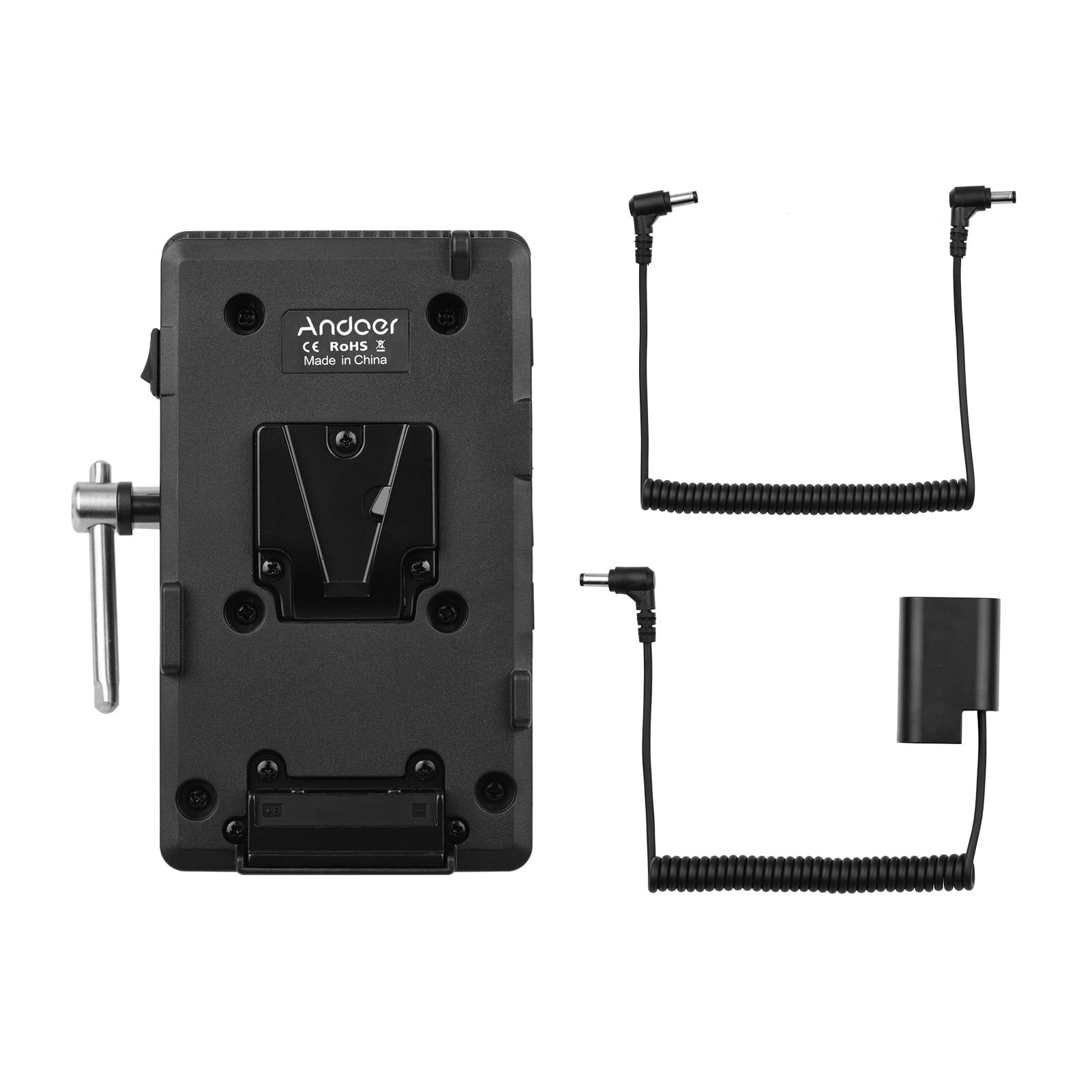 Andoer V Mount V-lock Battery Plate Adapter with Super Clamp Crab