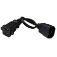 thumbnail image 1 of IEC 320 C14 Male Plug to USA 2Pin Female Socket Power Adapter Cable,C14 to Nema 1-15R 2P Power Adap, 1 of 5