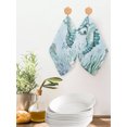 thumbnail image 2 of Coastal Seahorse Kitchen Dish Towels for Drying Dishes Set of 4, Ocean Nautical Starfish Seashells Coral Waffle Weave Microfiber Hand Tea Bathroom Towels Quick Dry & Absorbent Towel 12x12, 2 of 7