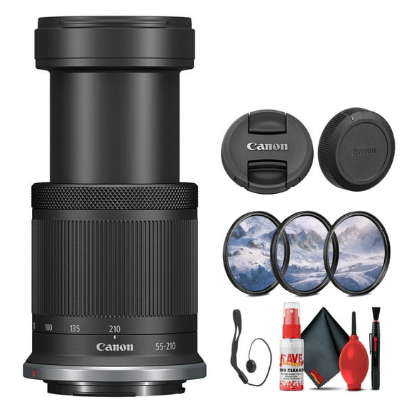 Restored Canon RF-S 55-210mm f/5-7.1 IS STM Lens (Canon RF) for Landscape, Portrait - Bundle(Refurbished)