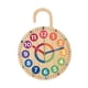 thumbnail image 3 of Reloj de madera para niños, decorativo, para aula, colgante, movimiento silencioso, de madera, único, sin , reloj didáctico., 3 of 9