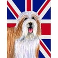thumbnail image 1 of Bearded Collie With English Union Jack British Flag Flag Garden Size, 1 of 1