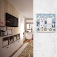 thumbnail image 5 of Yayeee Rocker Switch Wall Plate 3-Gang 6.5"x4.6" Home Decorative Outlet Cover, Winter Village Serenity, 5 of 6