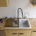 thumbnail image 4 of ALFI brand AB3520DI-W White 35" Drop-In Single Bowl Granite Composite Kitchen Sink, 4 of 10