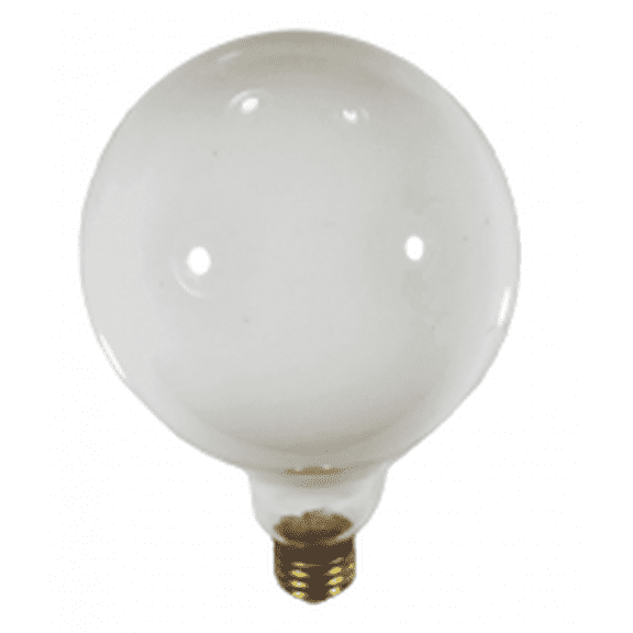 GoodBulb 60W G40 Globe Light Bulb White 130V 2500 Hour Life E26 Medium Base 2 Pack