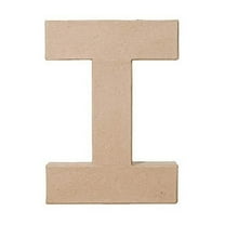 Darice Paper Mache Letter 8" X5-1/2-Letter I (2862-I)