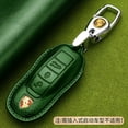 thumbnail image 1 of Car Key Fob Cover Case Protector Panamera 911 718 Macan Fits '23 Cayenne Porsche Key Cover: Genuine Leather, 1 of 6