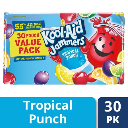 (2 pack) Kool-Aid Jammers Tropical Punch Flavored Drink 30-6 fl. oz. (Best Liquids To Drink)