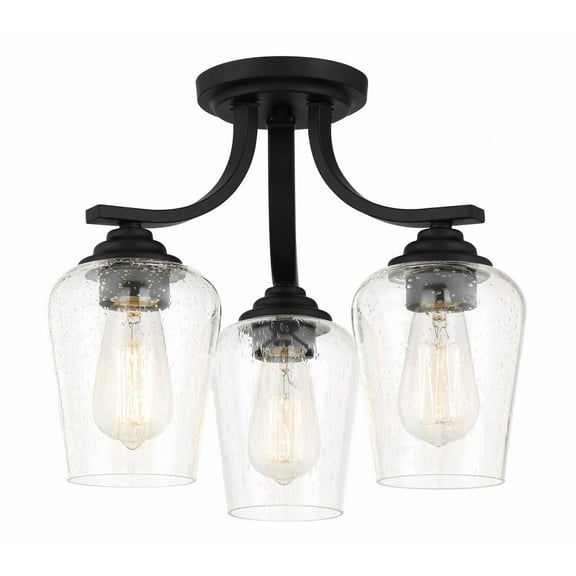 3 Light Convertible Chandelier-Coal Finish -Traditional Installation Minka Lavery 4926-66A