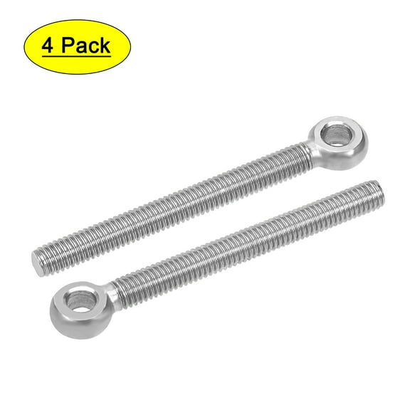 Unique Bargains M6x60mm 304 Stainless Steel Machine Shoulder Lift Eye Dag Rigging 4pcs