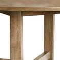 thumbnail image 2 of 47 Inch Farmhouse Style Round Wooden Dining Table, Rustic Brown, 2 of 3