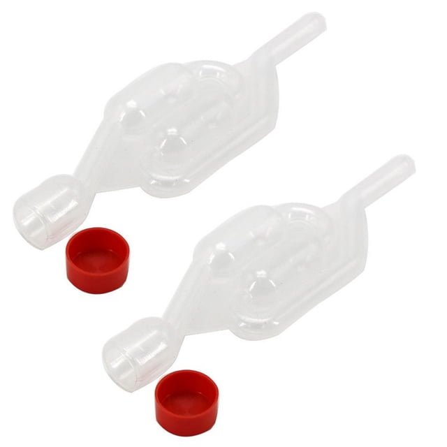 JIAHAOO 2 Pcs Valve en Plastique pour Sas de Fermentation 17cm 5cm de Large 10mm pour Infusion de Vin Jus de Fruits Joint Réutilisable