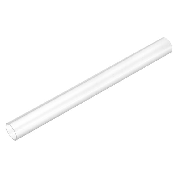 Uxcell Rigid Round Clear Tubing 12mm(1/2") ID x 14mm(9/16") OD x 0.5Ft(150mm) Length Plastic Tube