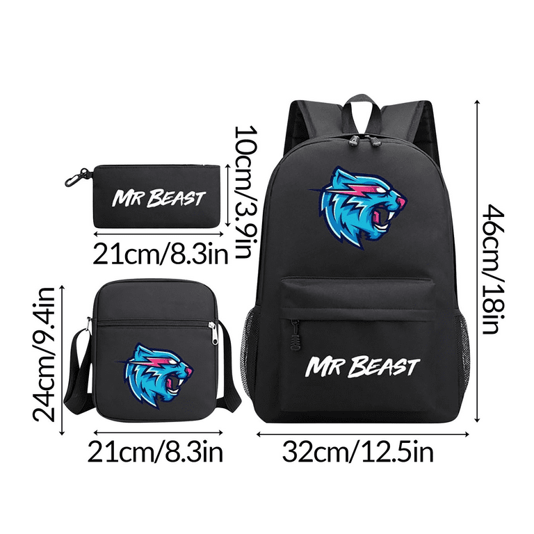 Swooo PCS Lightweight Mr Beast Backpack Waterproof, Travel
