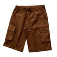 thumbnail image 3 of Guluxicc Men's Cargo Shorts with Pockets Elastic Waist Drawstring Running Performance Shorts for Outdoor Workout Summer Casual Outfits, 3 of 4