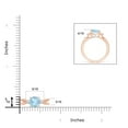 thumbnail image 3 of ANGARA Natural Cushion 1.4 ct Aquamarine Split Shank Ring with Rope Detailing in 14K Rose Gold for Women (Size-7mm) | March Birthstone, Anniversary, Jewelry Gift for Women | Natural Aquamarine Ring, 3 of 7
