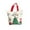 Red, variant on Christmas Canvas Gift Bag for Christmas Eve Tote and Handbag Use - Reusable and Eco-Friendly Design in Dark Green
