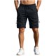 thumbnail image 1 of Pantalones Cortos de Carga de Cintura Elástica para Hombres de Color Sólido con Bolsillos Botón Vendaje Casual Y Pantalones Cortos de Moda, 1 of 8