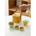 thumbnail image 2 of Outdoor Travel Kung Fu Tea Portable Set 1 Pot 2 Cups Ceramic Crack Cup Chinese New Year Gift, 2 of 5