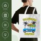 thumbnail image 2 of Sublimation Tote Bags Blanks 15 x 13 Inch Polyester Canvas Tote for DIY Crafting Heat fer Bag f, 2 of 5