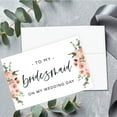 thumbnail image 3 of Koyal Wholesale Wedding Day Gift Cards Set with Envelopes Set of 8 Nude Florals To My Bridesmaid On My Wedding Day Cards, 3 of 5