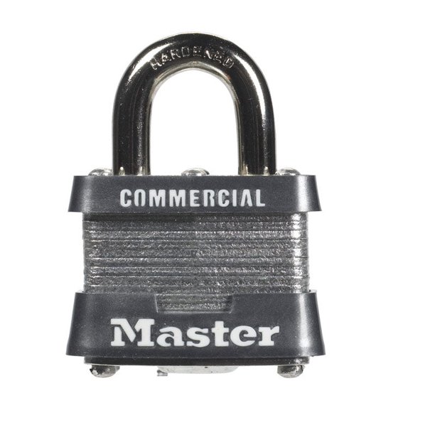Cilindro Padlock Master Lock de acero laminado de 4 pines, 1,5 x 4 cm